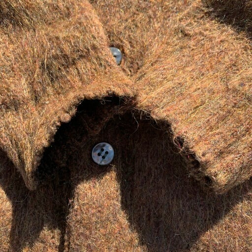 60's 70's Dino Ponti モヘア混カーディガン ブラウン WPL-6096 美品