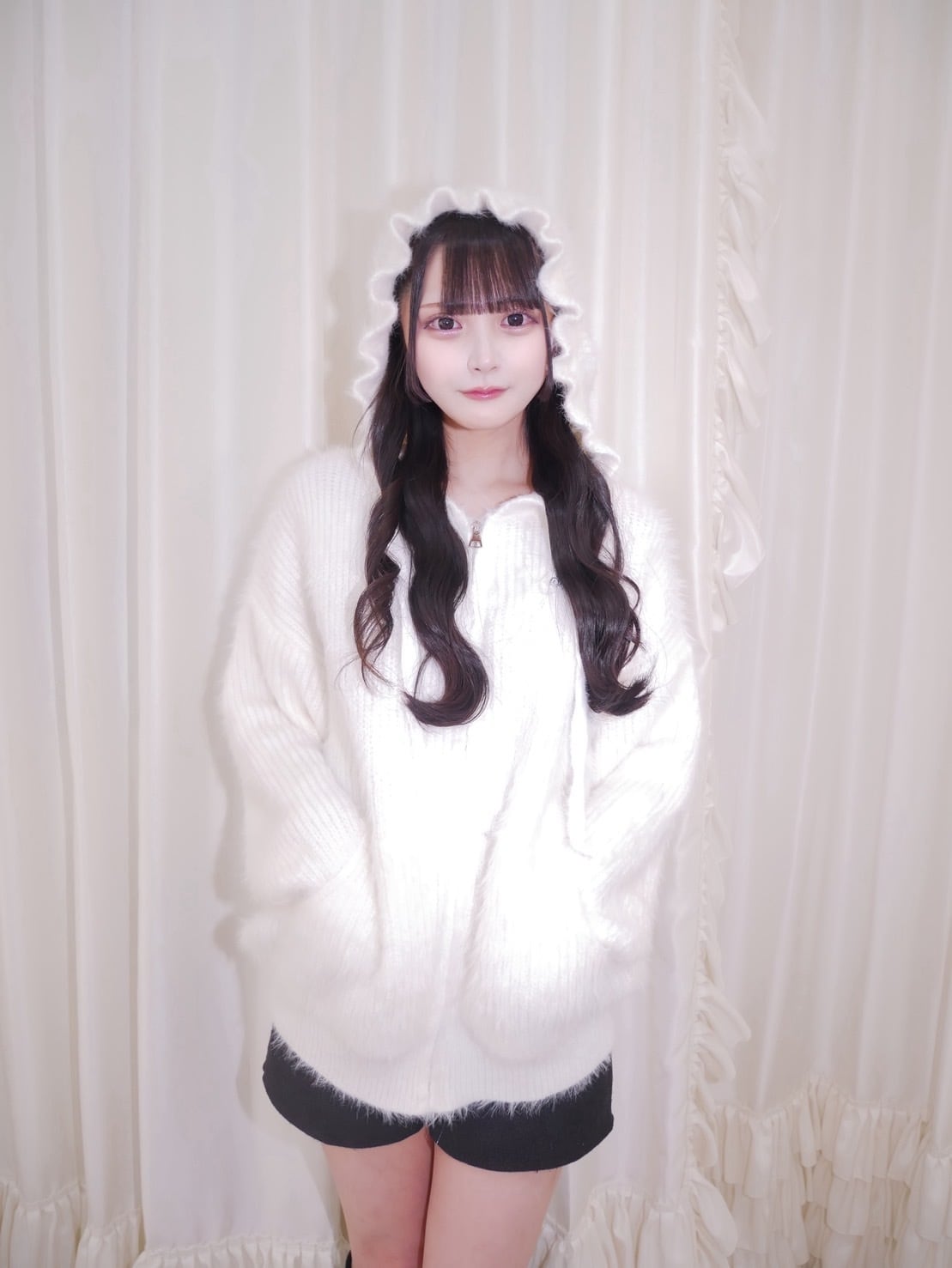 Mel. snow man hoodie knit