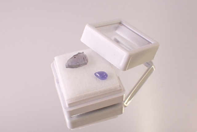 【原石セット】タンザナイト　0.58ct/2.21ct　[D3-401]
