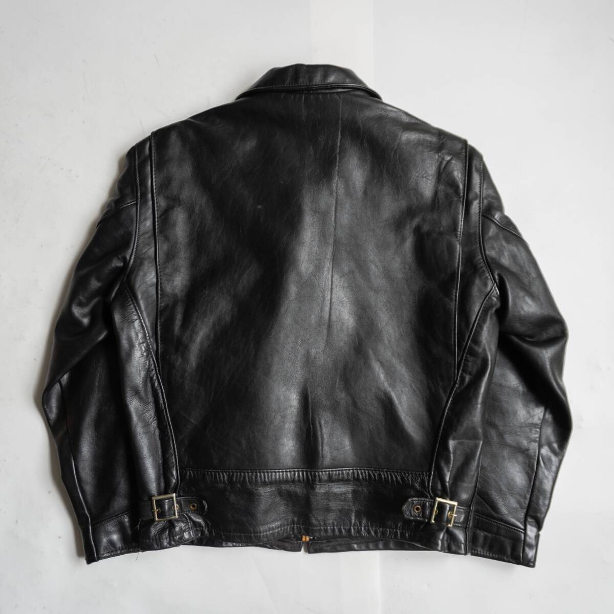 雰囲気抜群】SCHOTT【AT101/シングルライダースジャケット】40 襟