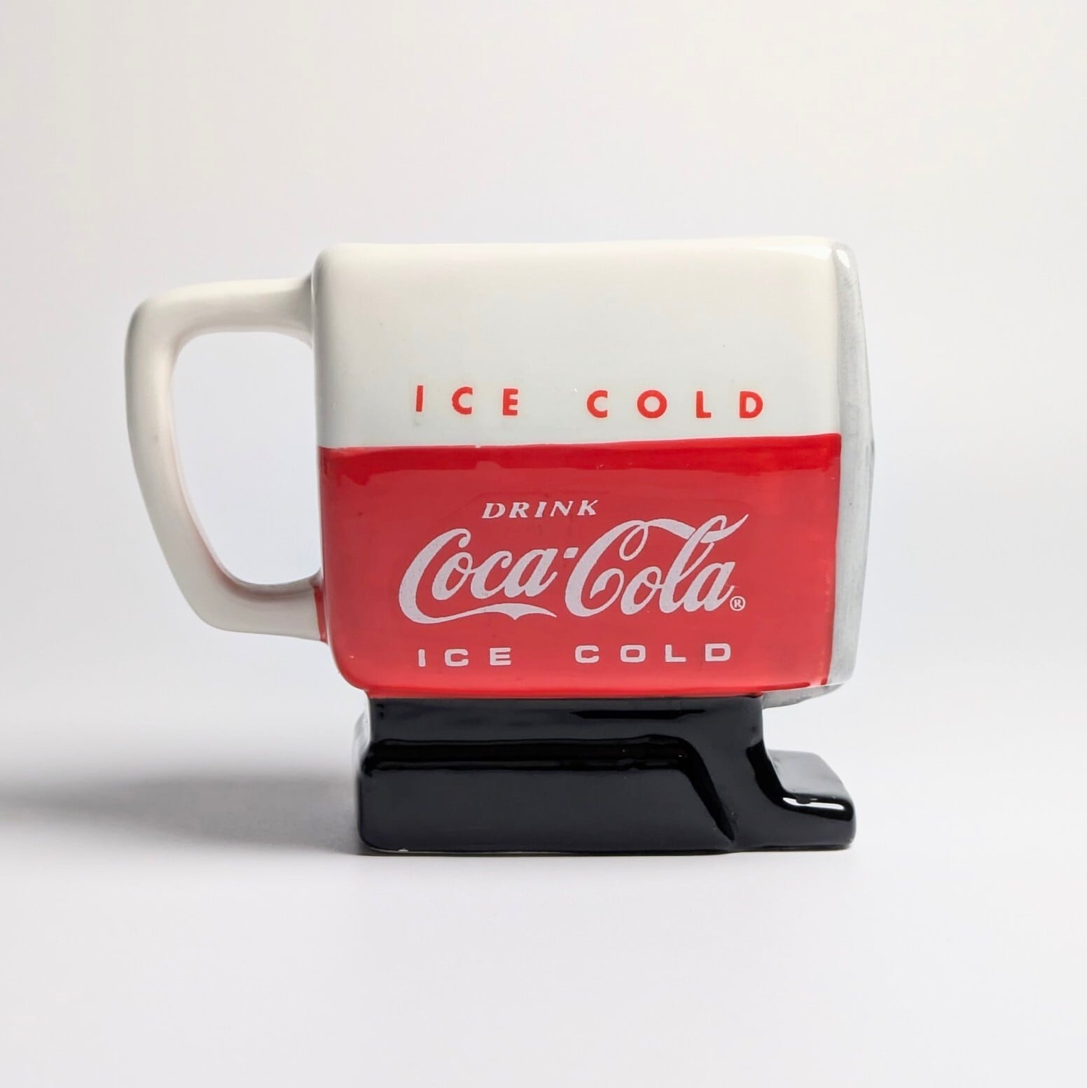 ☆ VINTAGE 1998 ☆【 Coca-Cola / Coke( コカコーラ )】 陶器製ドリンクサーバー型小物入れ 〚アメリカン雑貨 アメトイ〛
