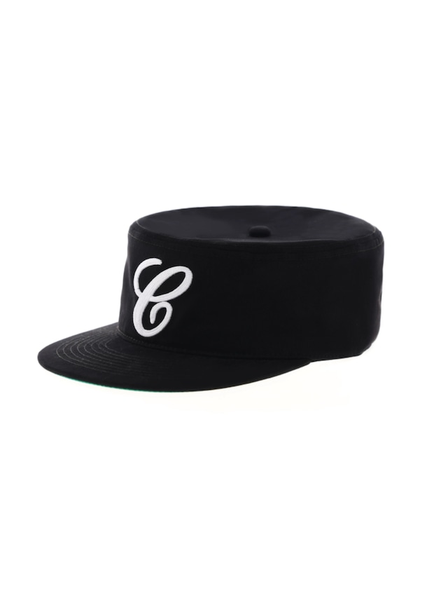 6CRAYON Vintage Flat-Brim Embroidered BLACK Cap Ver1.0