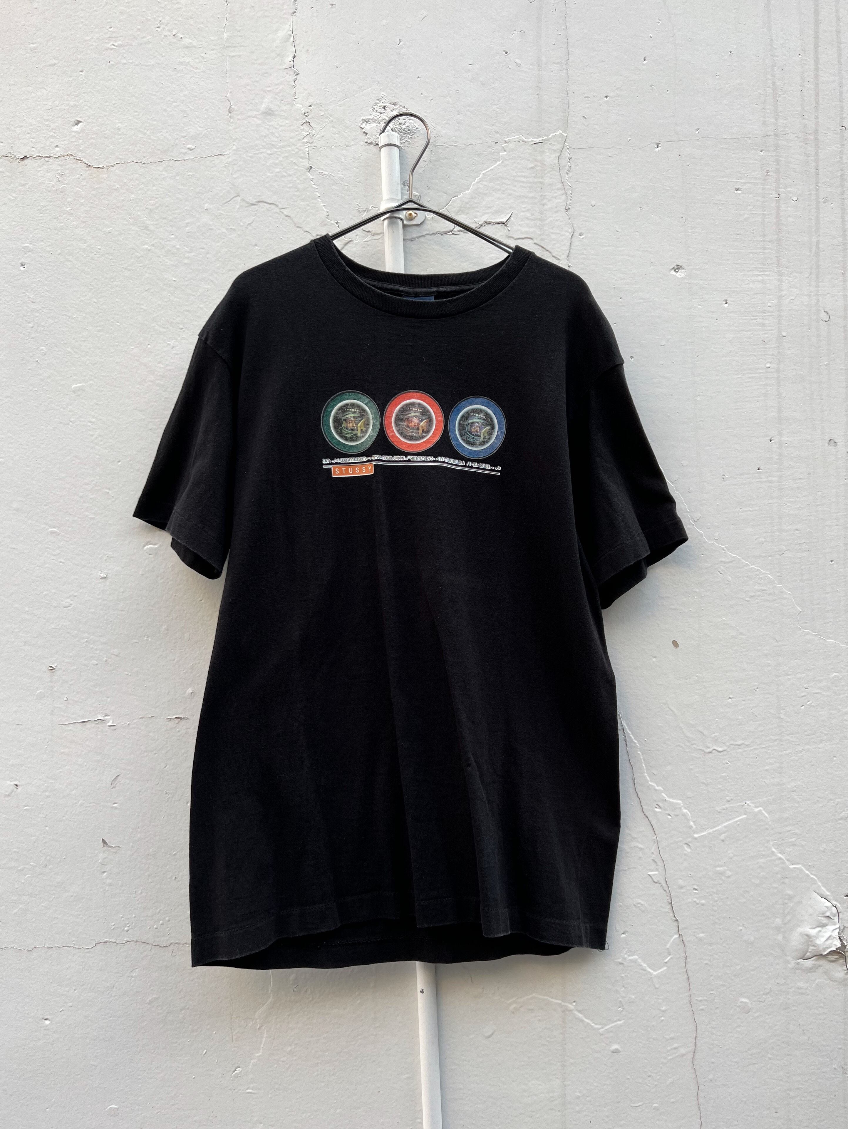 (CS085)Old STUSSY printed T-shirt made in USA