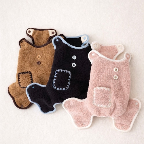 サイドボタンで着脱快適なSICGGU犬服ロンパース(3color)