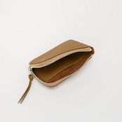 E R A. BUBBLE CALF ZIPPED CARD CASE