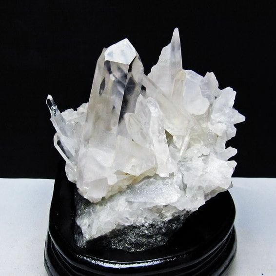 1.1Kg 水晶 クラスター マダガスカル産 台座付属 水晶 原石 一点物 182-9431