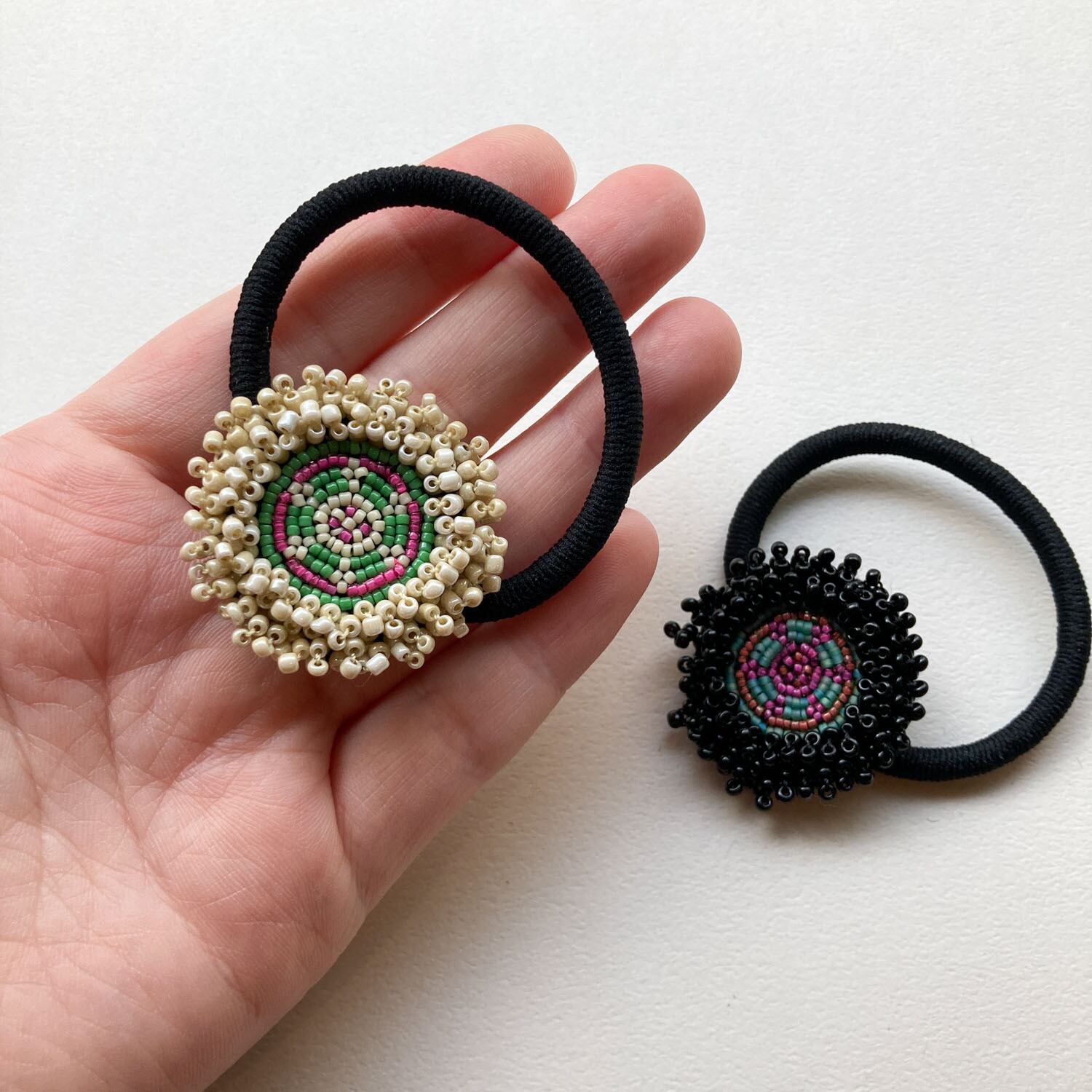Duaオリジナルビーズデコパーツのヘアゴム | Dua-アクセサリーパーツ