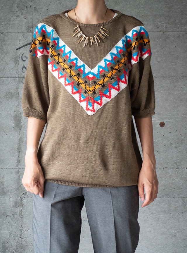 "Sue BRETT" 1980s Acrylic knit pullover