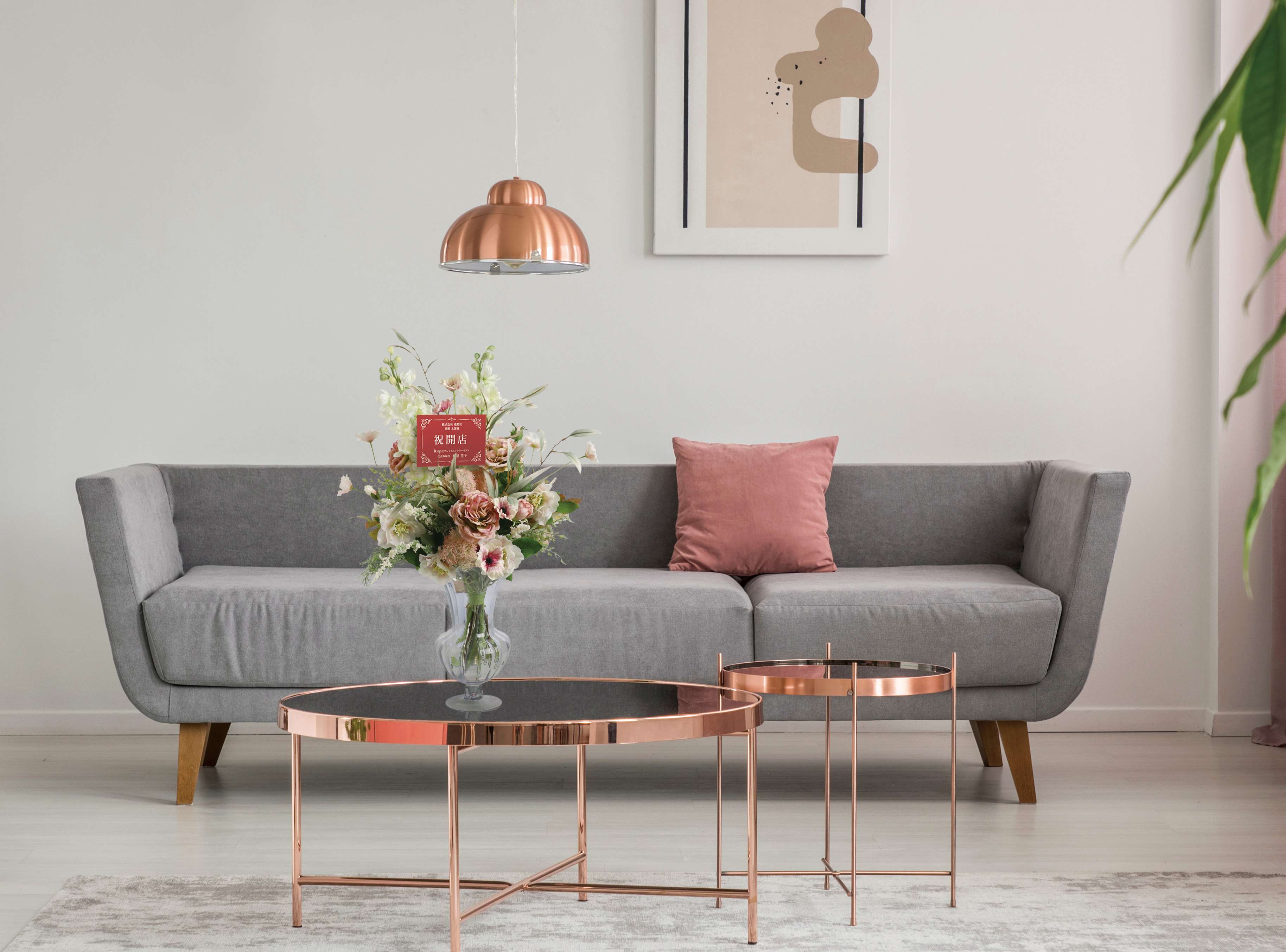 【フラワーアレンジメント】フェミニンアレンジ-04