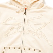 SPECIAL GUEST K.K. / Face Logo Studded Zip Hoodie