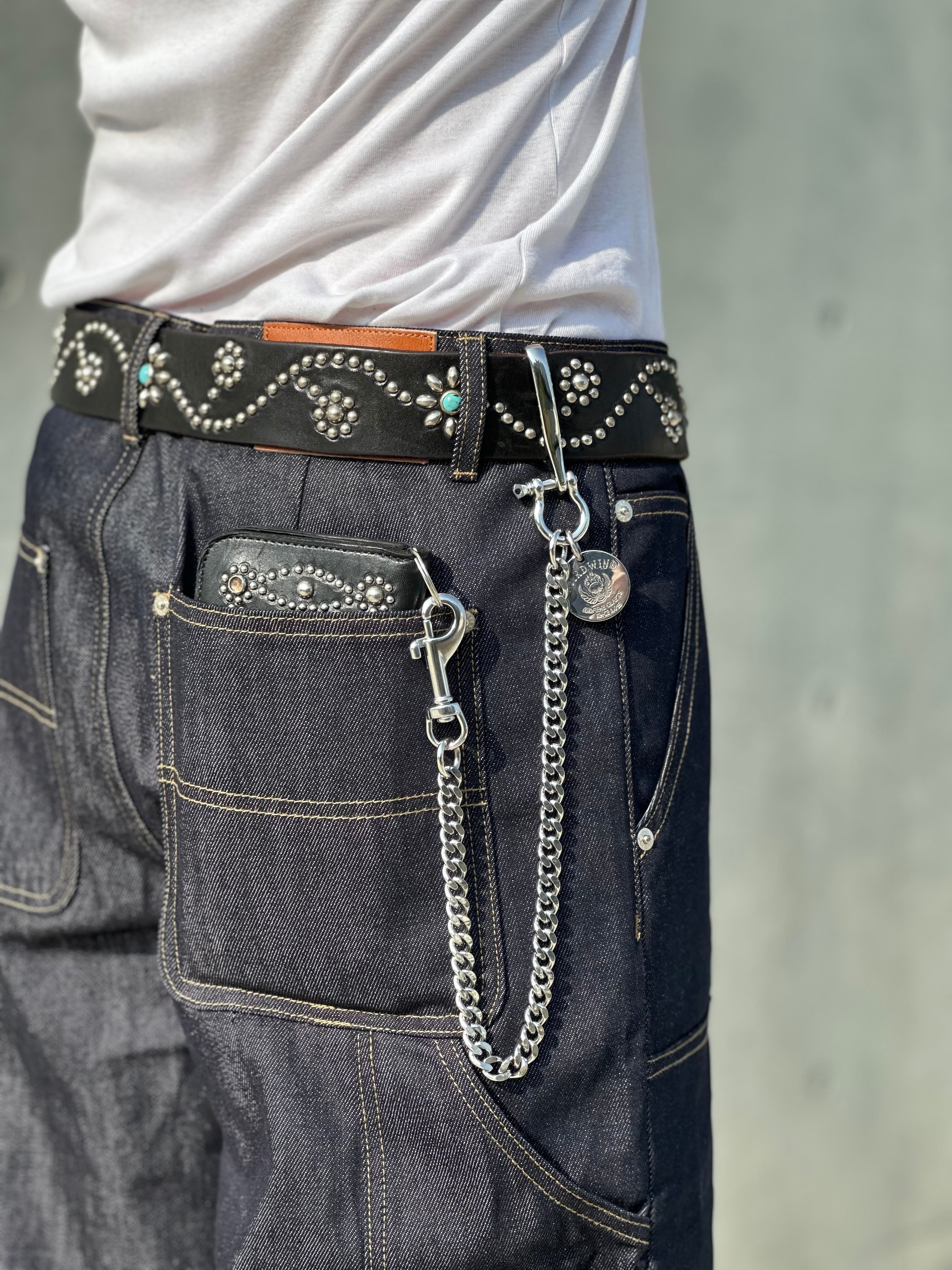 Hard Coin Silver Steel Wallet Chain | 【ボトムス専門店】MODE SPACE