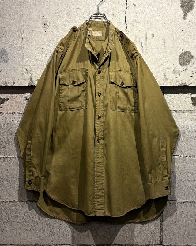 【Caka otto】40's Australian Army Vintage Cotton Drill Shirt