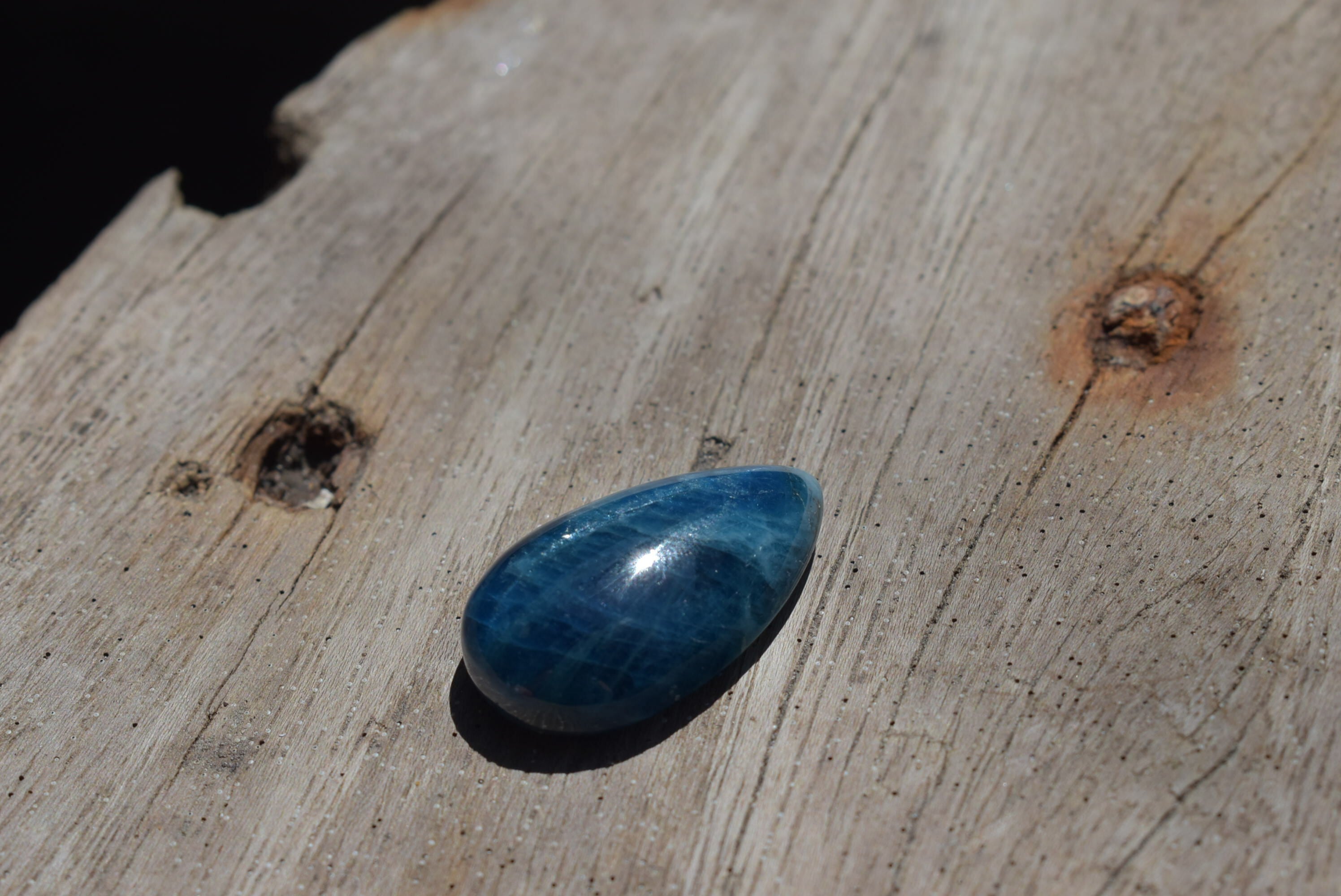 キャッツアイ☆ブルーアパタイト ルース apa002 | Funky garuda Stone