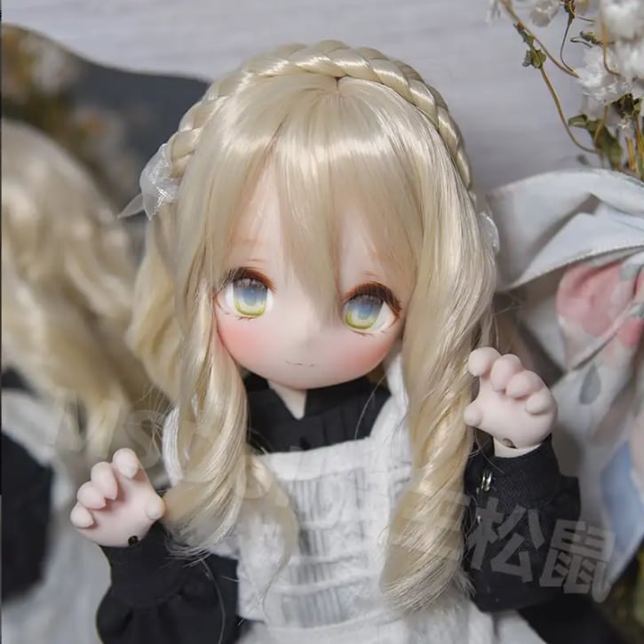 ◎頭囲３8cm 　人毛　ウィッグ　ビスクドール 人形用　ウイッグ ◎新品【頭囲17.5cm】人毛 ウィッグ ビスクドール 人形 ウイッグ
