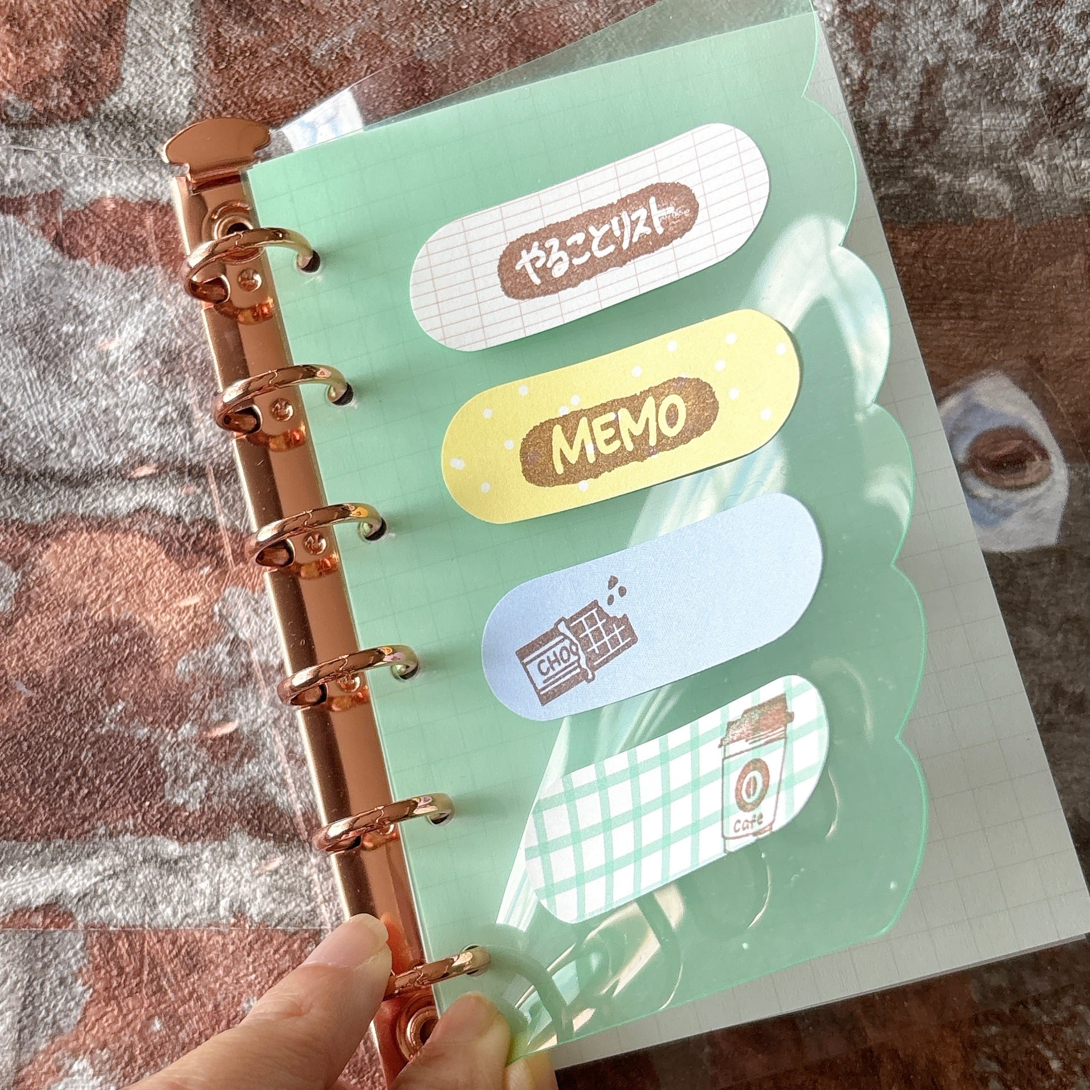 もこもこリフィルクリアカラー M6 シール台紙 4枚入り