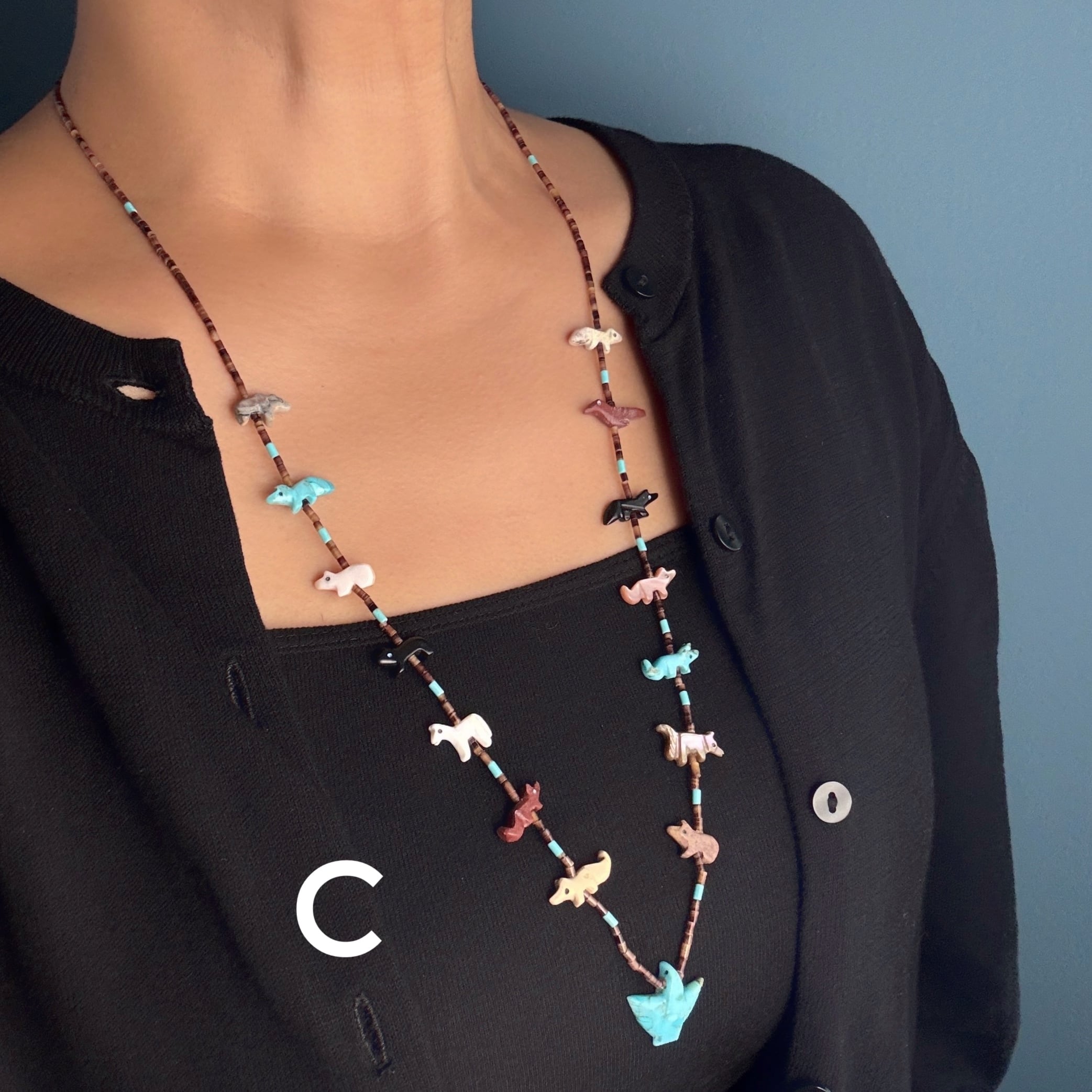 Indian Jewelry》マルチストーン フェティッシュネックレス | 【公式