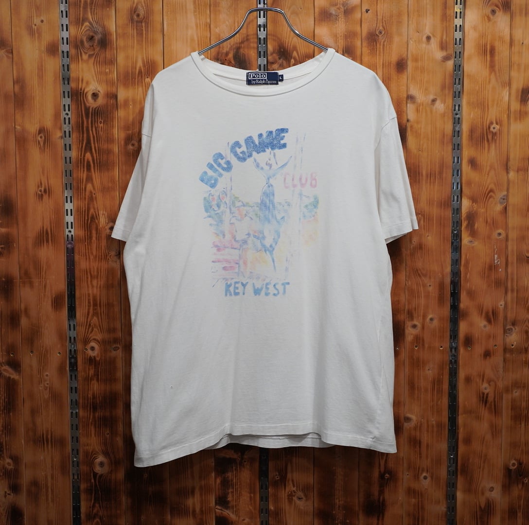 90s ralphlauren big game key west Tシャツ L/ラルフローレン