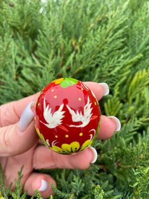 ペトリキウカ塗りのイースター・エッグ 4cm　ホメンコ作