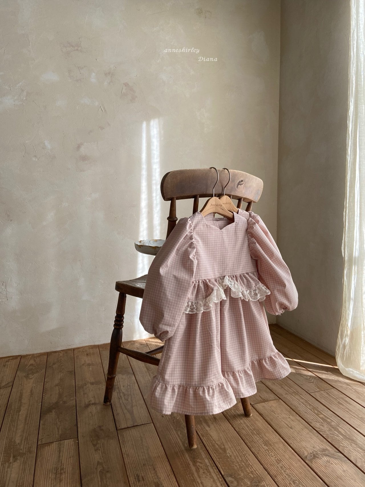 即納⌇チェック フリル ワンピース