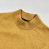 カシミヤ100% GIANNONE ジャンノーネ ニット セーター LL/くすみイエロー系 メンズ