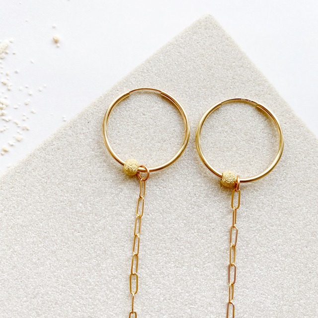 Gold mini hoop earrings