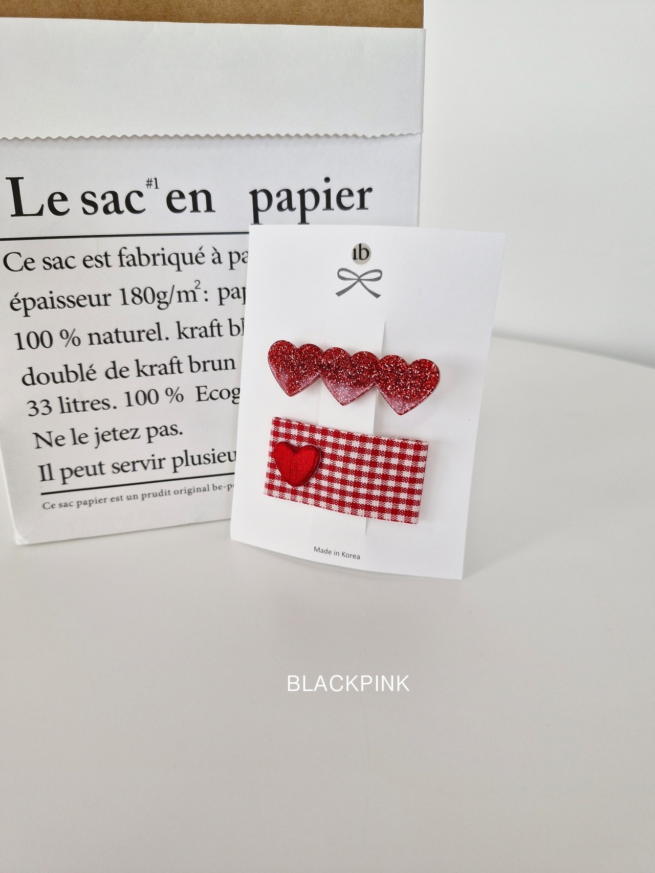 [BLACKPINK] Accessory) Acrylic Heart Set-up / [블랙핑크] 악세)아크릴하트세트