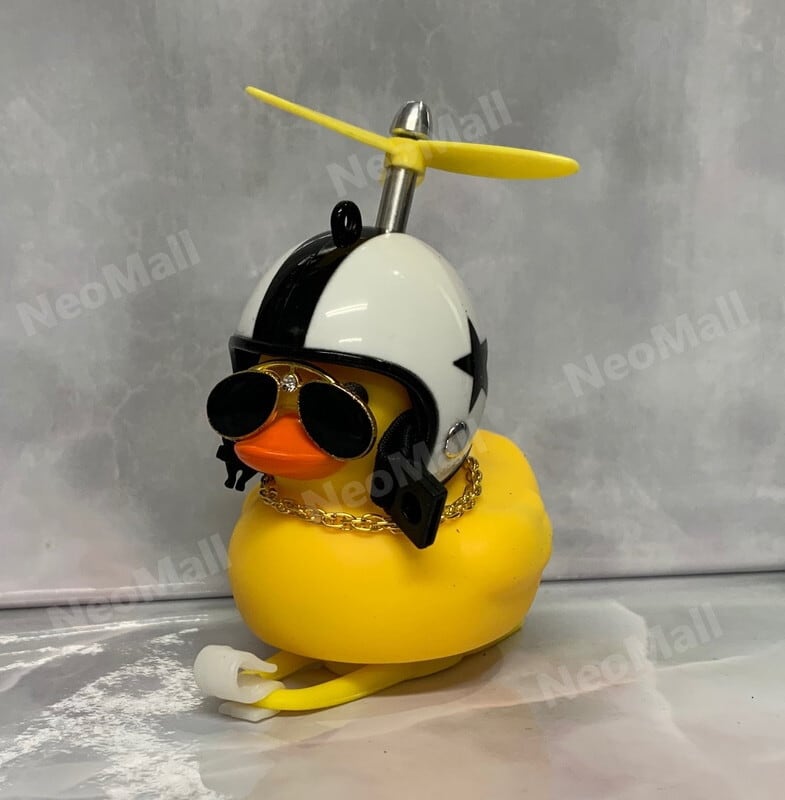 送料コミコミ】 光る ちょいワル アヒル隊長 ☆ 自転車 バイク 車に