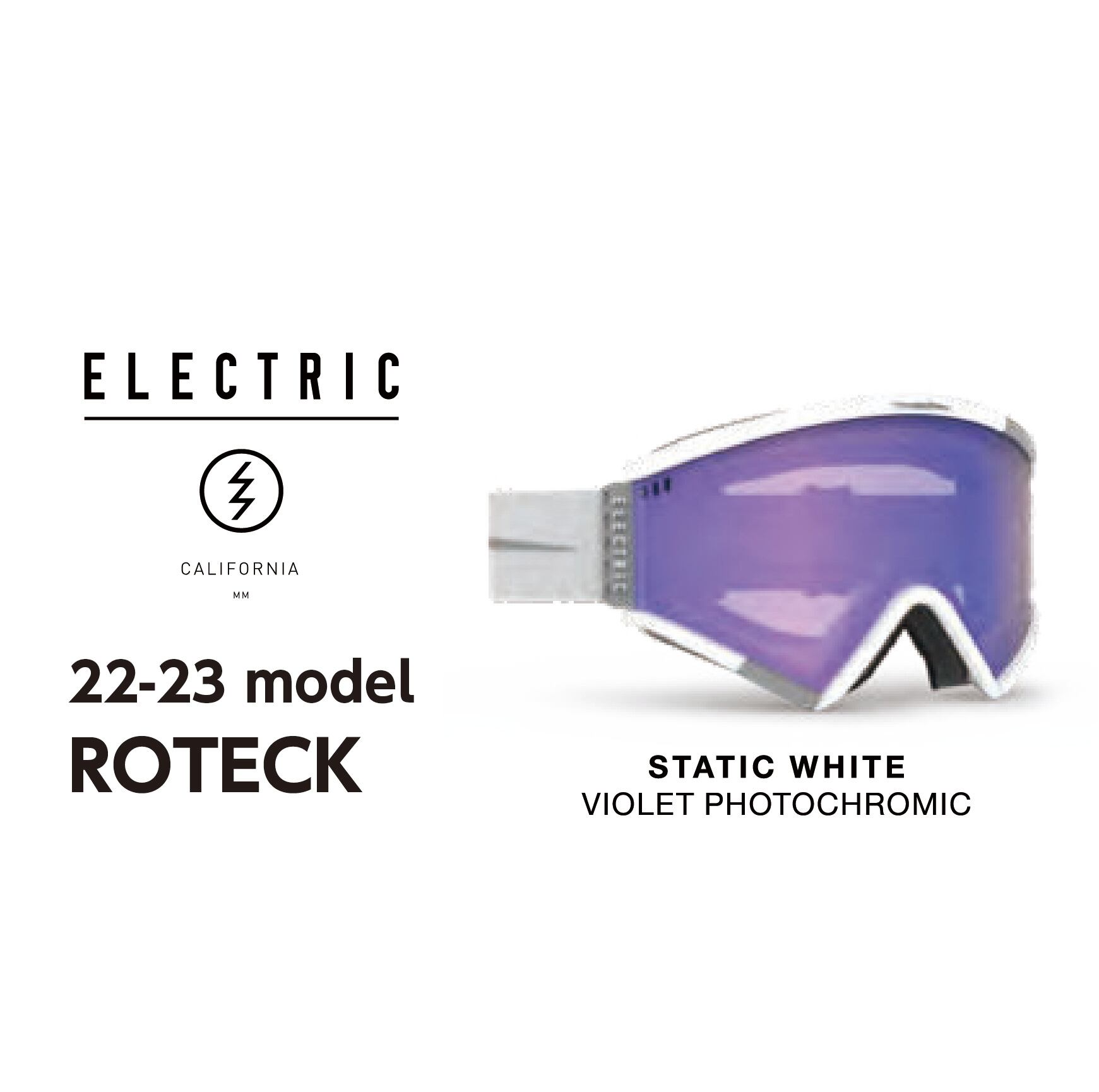 22-23 ELECTRIC『 ROTECK/Static White/Violet Photochromic