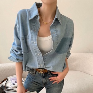 カジュアルデニムシャツ 21184