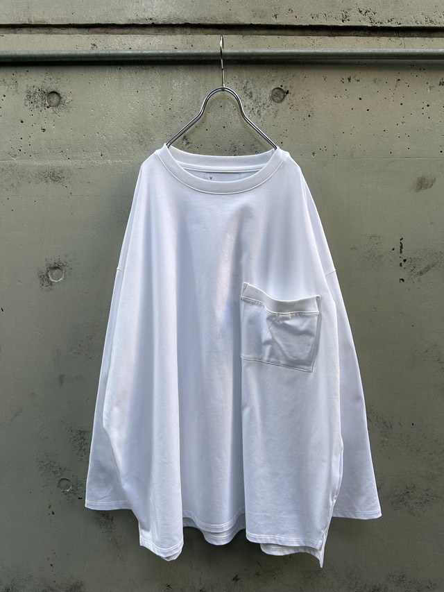 『VOAAOV』High Gauge Cotton Tenjiku L/S Big T-Shirt / WHITE