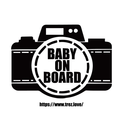 全10色 BABY ON BOARD カメラ ステッカー
