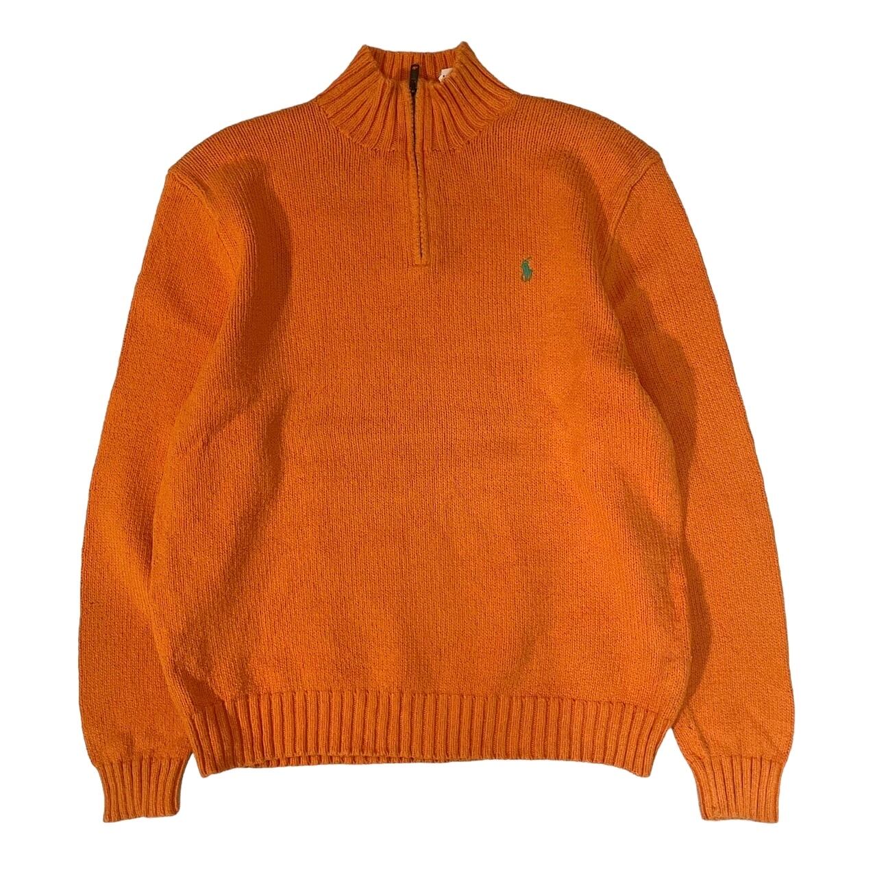 1990's POLO Ralph Lauren / halfzip knit sweater #E674