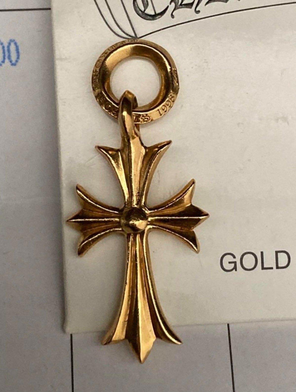 CHROME HEARTS クロムハーツ 22K タイニー CHクロス チャーム  