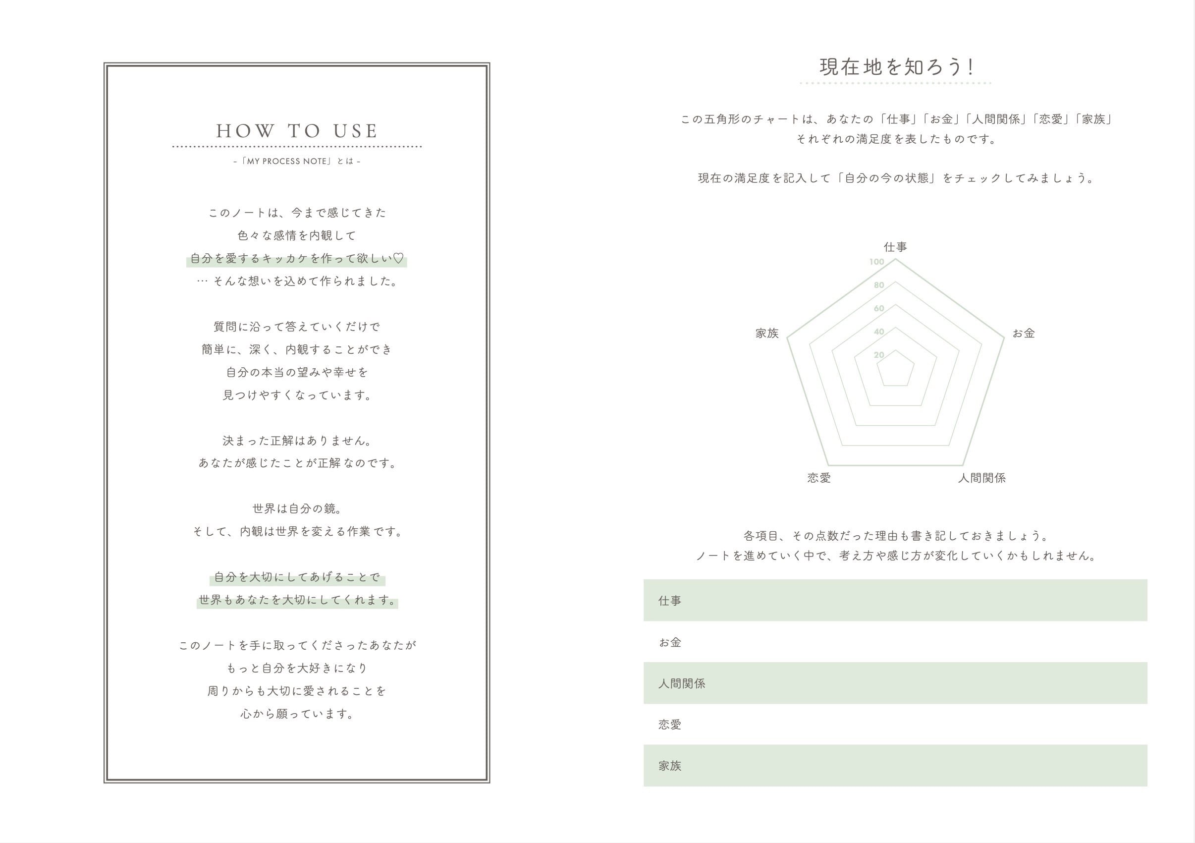 My process note 内観book ブルー MY PROCESS NOTEー内観bookー | A.O