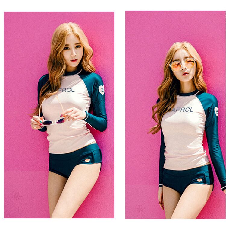 4点セット ラッシュガード 水着 ママ水着 体型カバー 新作 おしゃれ 日焼け対策 5032 Macaron