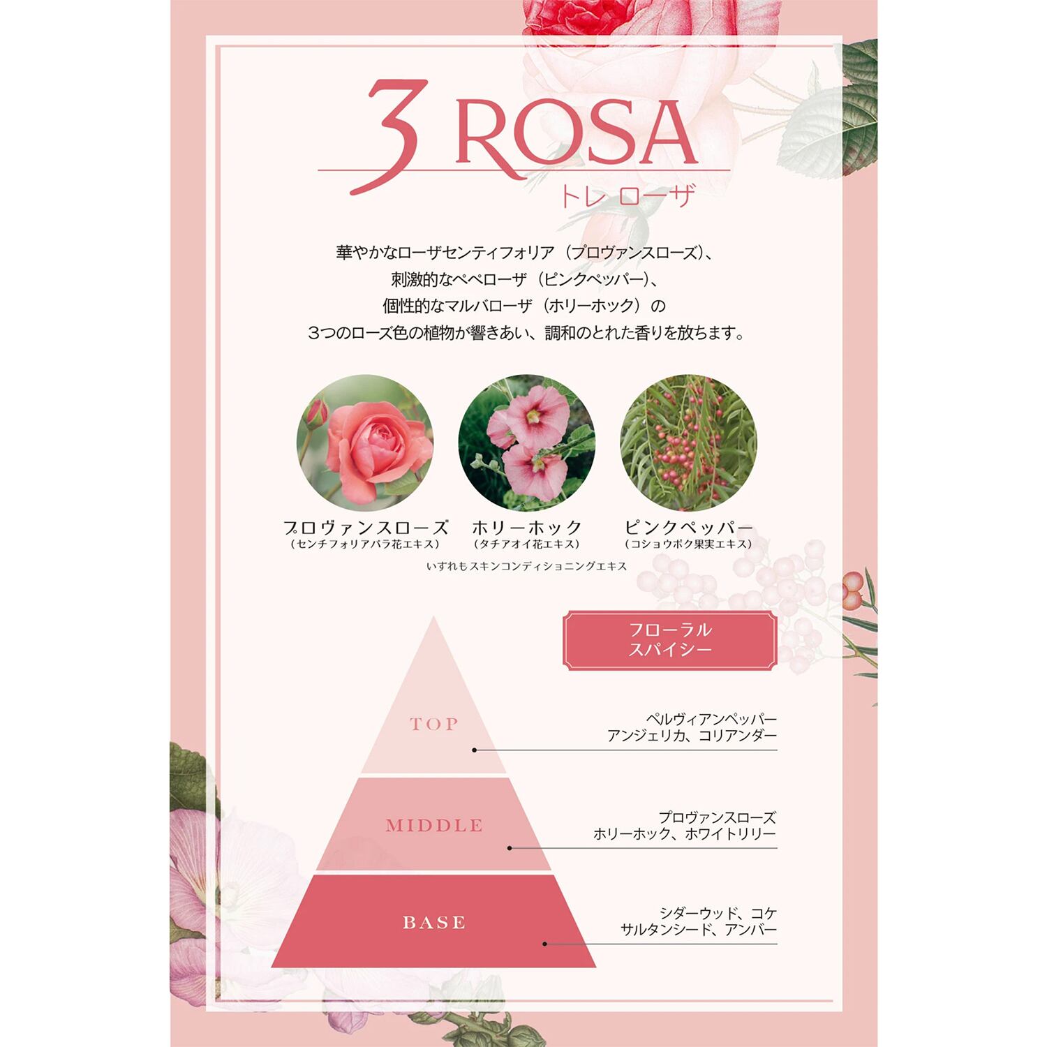 3 Rosa】3ローザ パフューム 15ml｜レルボラリオ L'ERBOLARIO | VIA