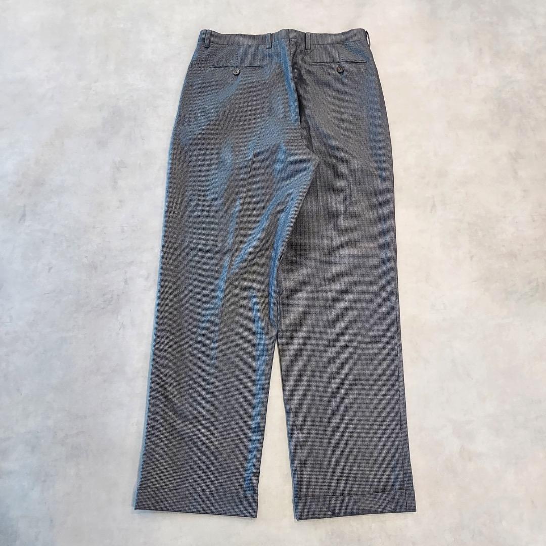 ラルフローレン W33 スラックス ボトム ポロチノ 古着 グレー 17886