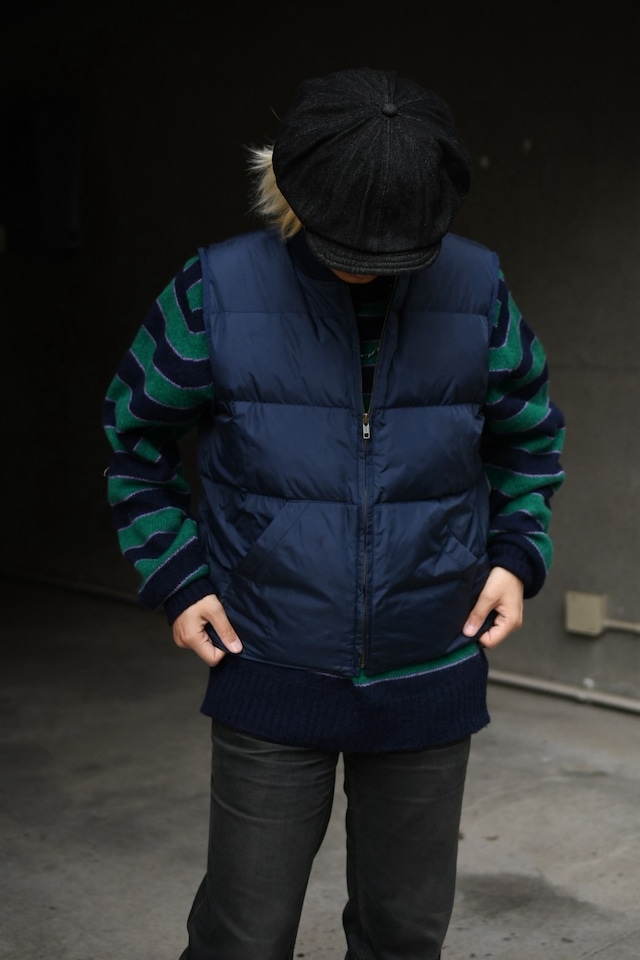 OK/80's "Eddie Bauer" quilting nylon goose down vest