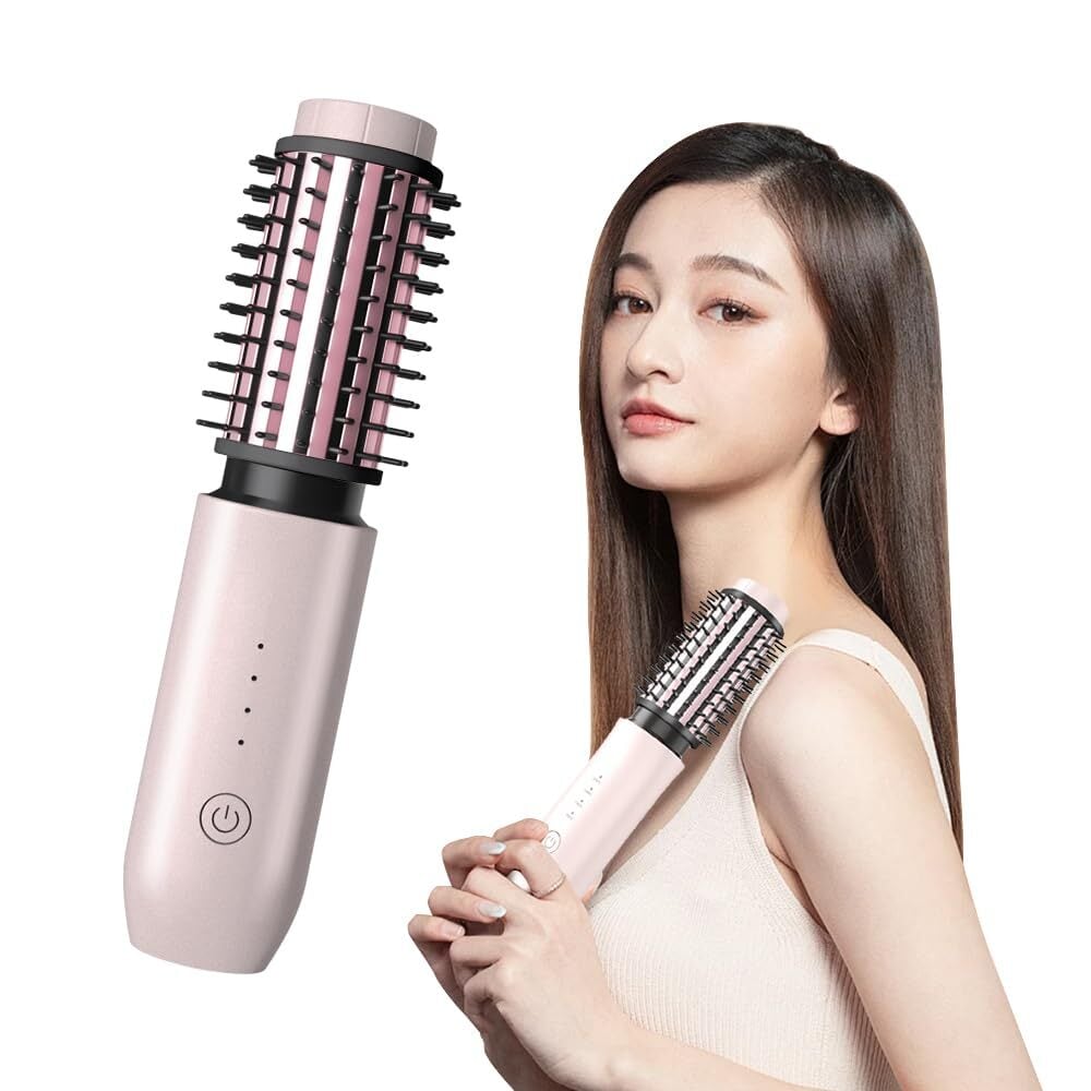 2025最新型・急速加熱】 ヒートブラシ コードレス ブラシアイロン