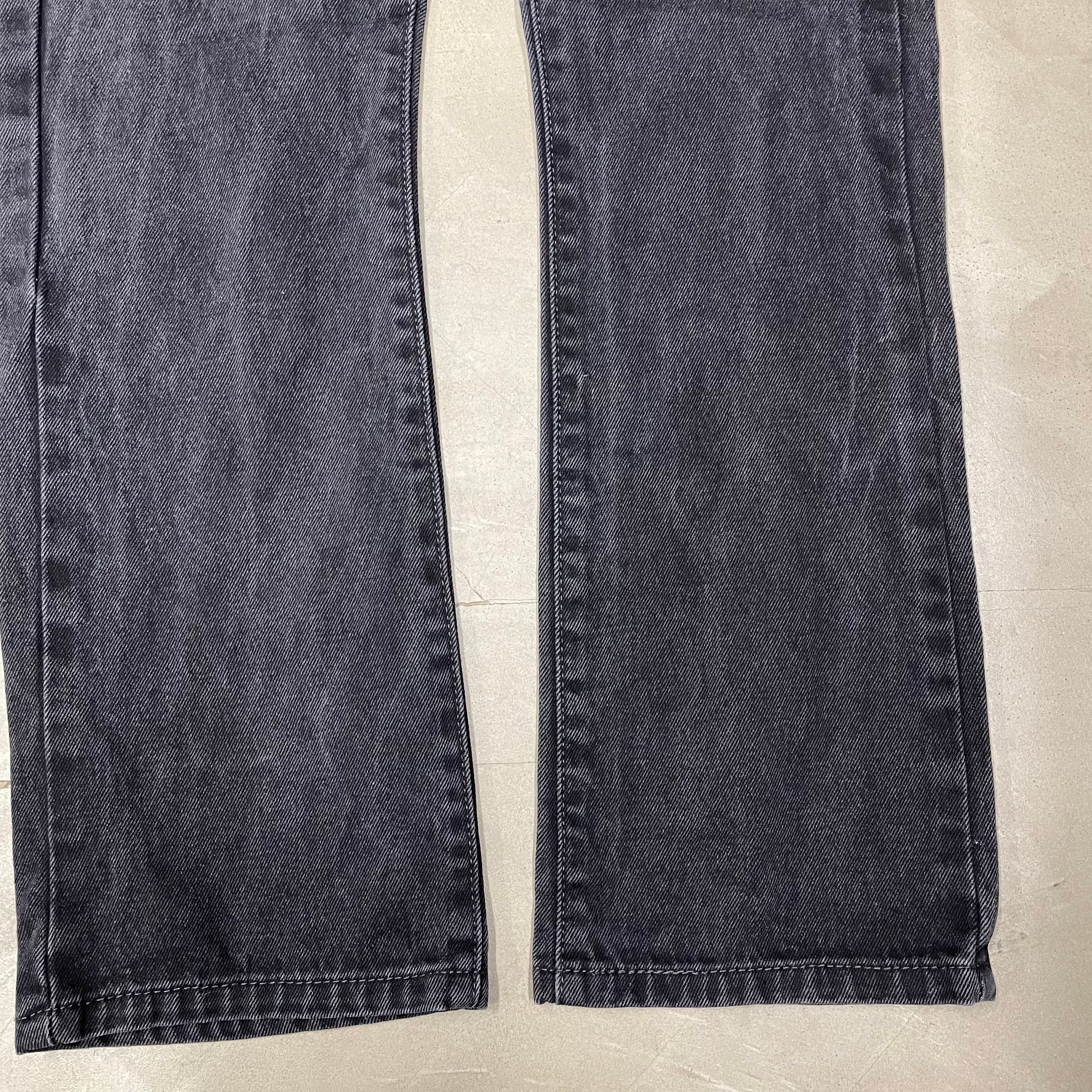 00s Levi's 517 ブラックデニム 後染め フレア ブーツカット