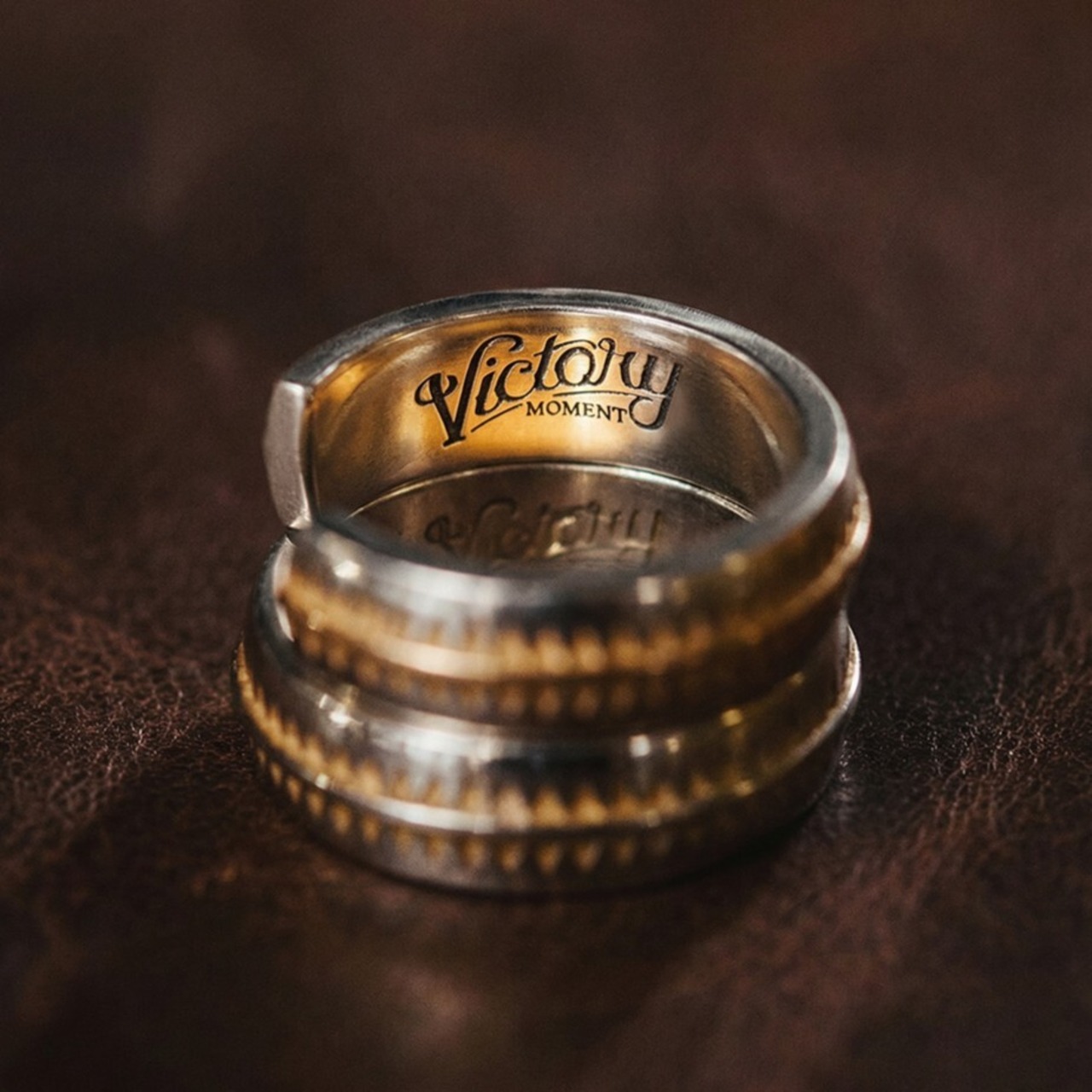 Ethnic White Brass Open Ring / エスニック ホワイト ブラス オープン リング