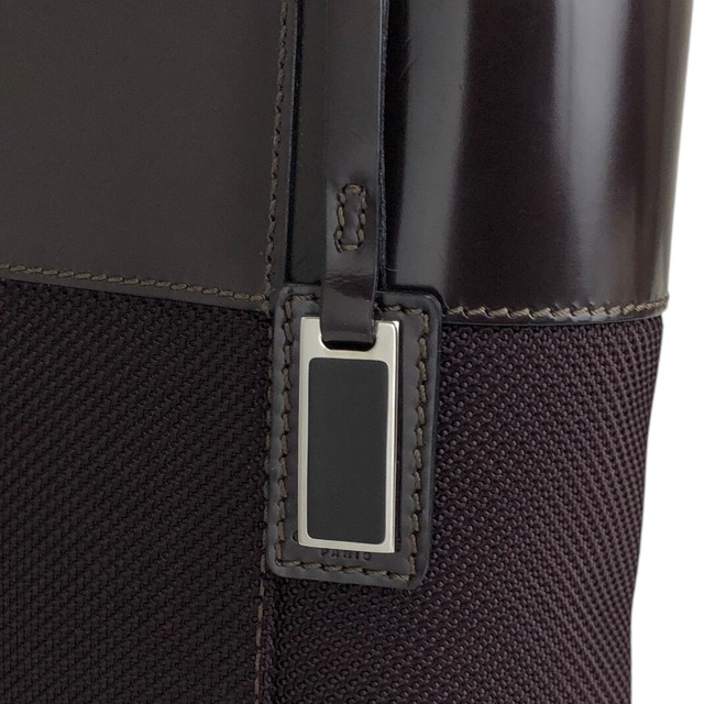 CELINE セリーヌ ショルダーバッグ ブラウン ロゴ ナイロン バニティバッグ 2way vintage ヴィンテージ オールド 28p7yu