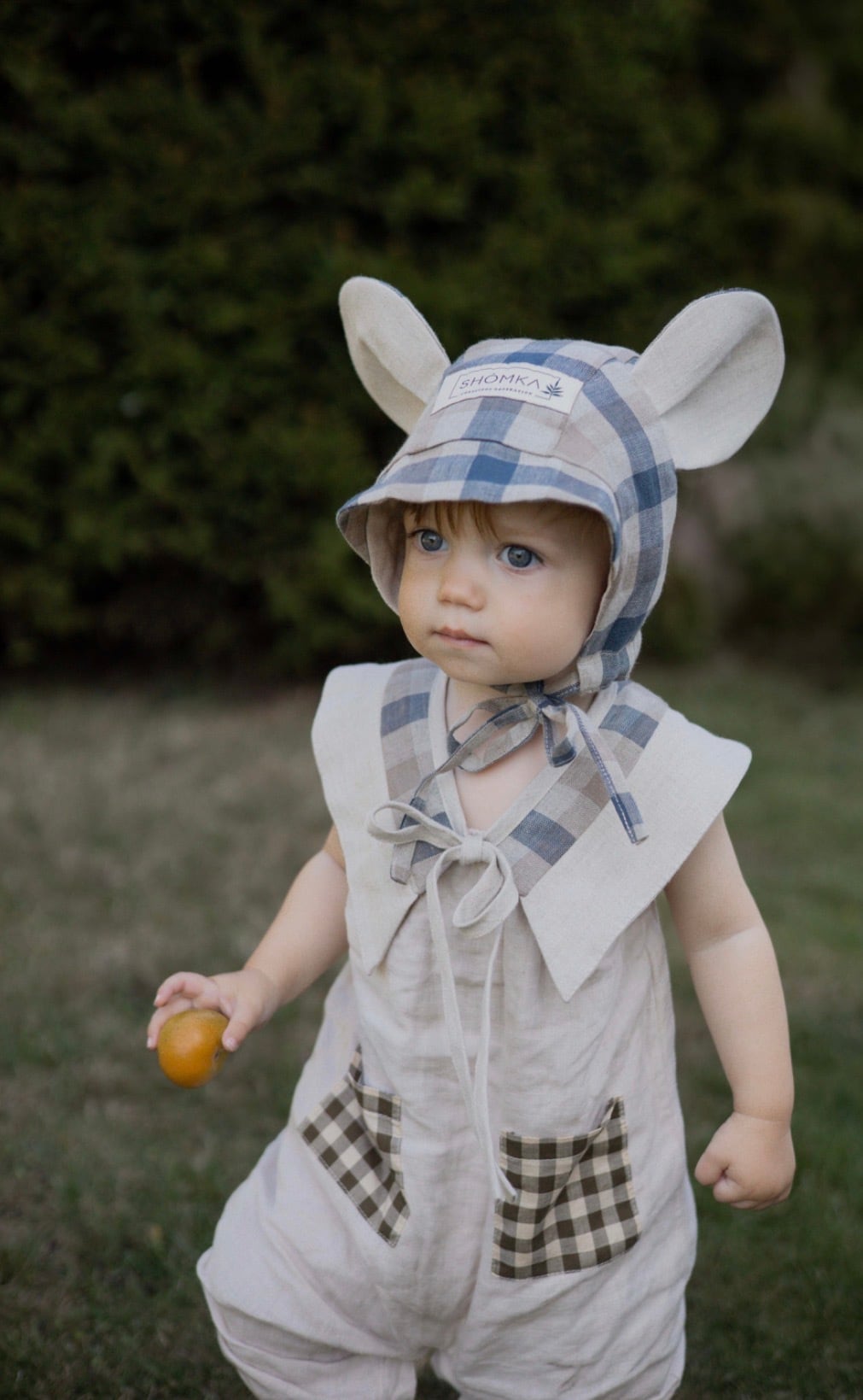 【予約】SHOMKA Linen collar EZERAS