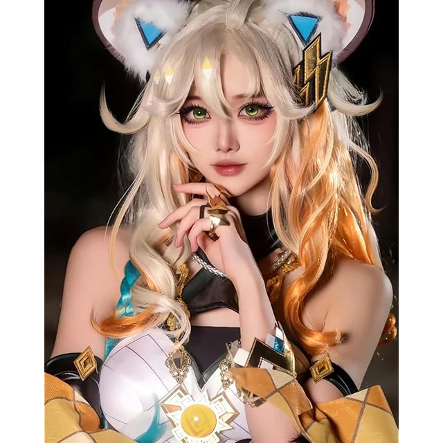 神併良品] シロネン コスプレ ウィッグ付き 名鋳り師 原神 コスプレ