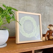 アートポスター 版画 フレーム付き おしゃれ 人気 北欧 風水 玄関 絵 正方形 花 モダン 黄色 龍 ひまわり