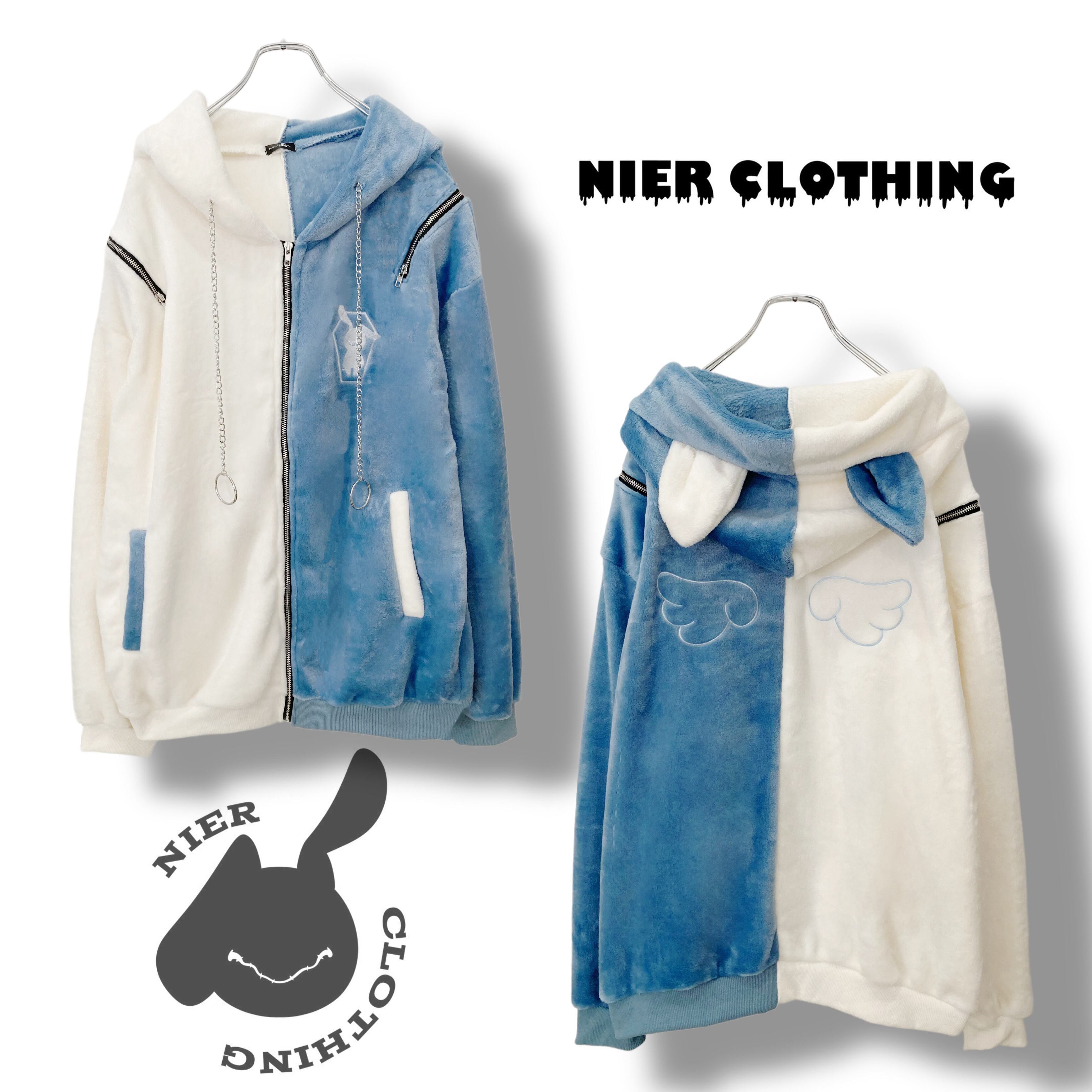 超ふわもこ猫耳付き2WAY OFF-SHOULDER TWO-TONE OUTER | NIER 超ふわもこ猫耳付き2WAY OFF-SHOULDER TWO-TONE OUTER | NIER