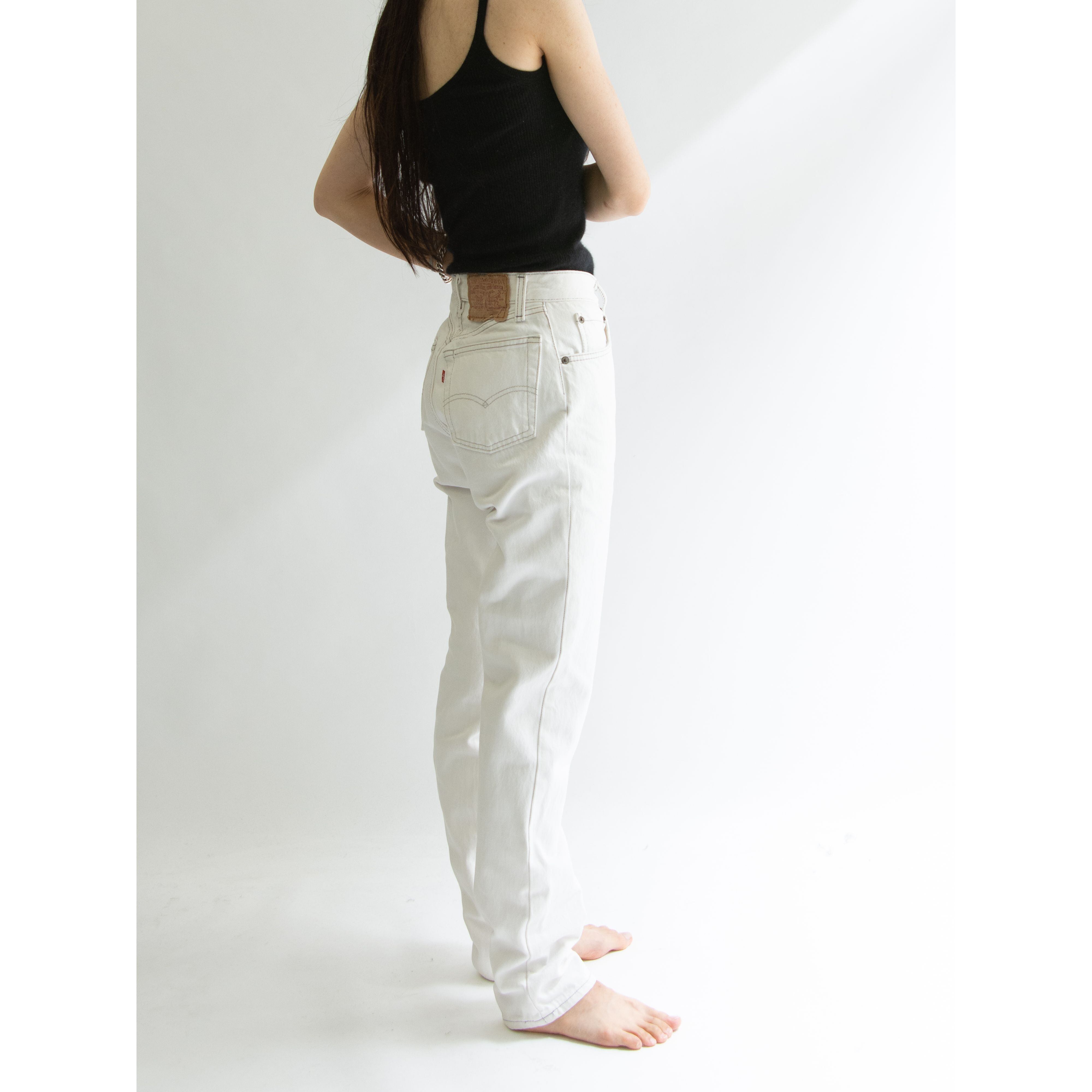 【LEVI'S 501】Made in U.S.A. 80's Denim Pants（リーバイス アメリカ製デニムパンツ ホワイトジーンズ）