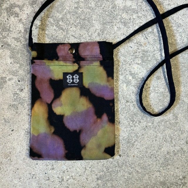 TIE DYE CANVAS SACOCHE / タイダイ キャンバス サコッシュ -Purple×Green-