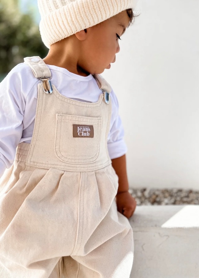 【TWIN COLLECTIVE】Bowie Bubble Overall - Natural Organic