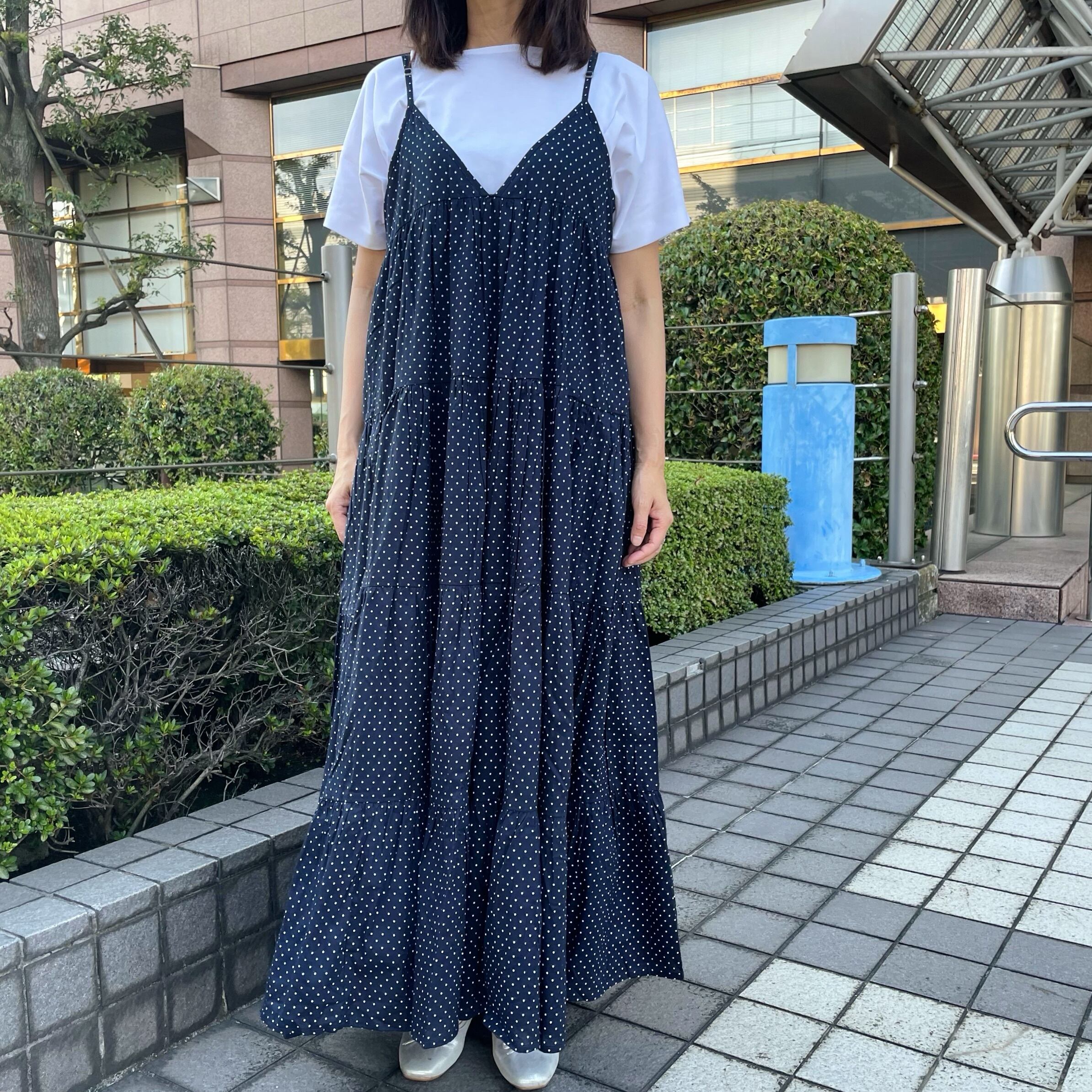 ドット ロングキャミワンピース | precious for us